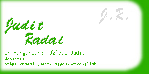 judit radai business card